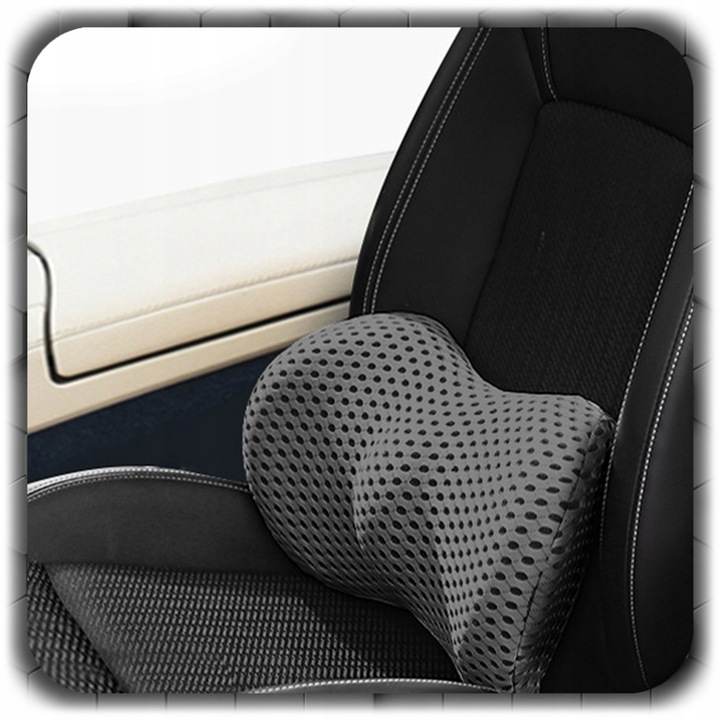 Polštář z paměťové pěny na sedadlo do auta za záda, na židli 